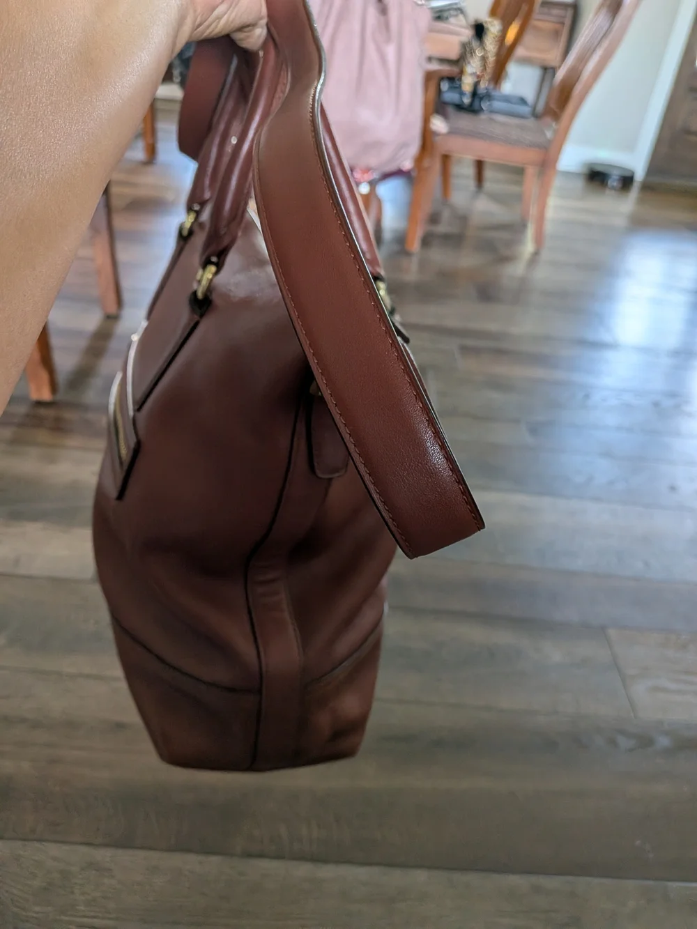 Coach Legacy Cognac Leather Rory Satchel (M1220-19892)_6